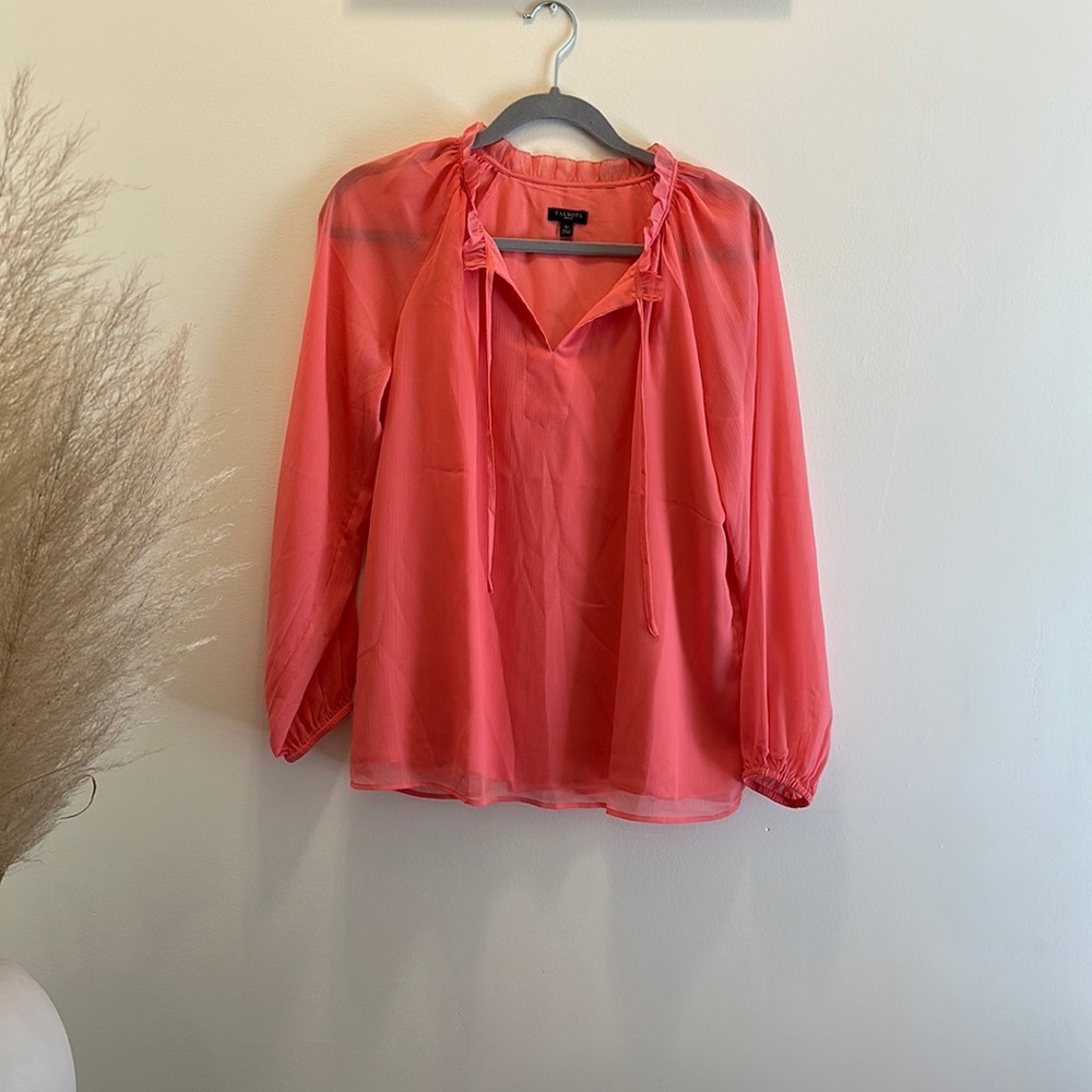 Hermosa blusa color coral 🪸 beautiful blouse, coral color